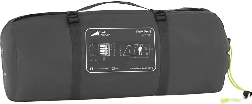 Палатка TREK PLANET Tampa 4 (зеленый)