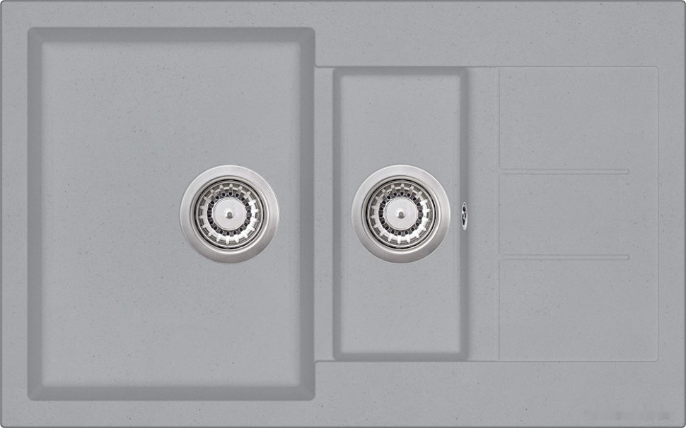 Кухонная мойка AquaSanita Tesa SQT 151 221 AW light grey