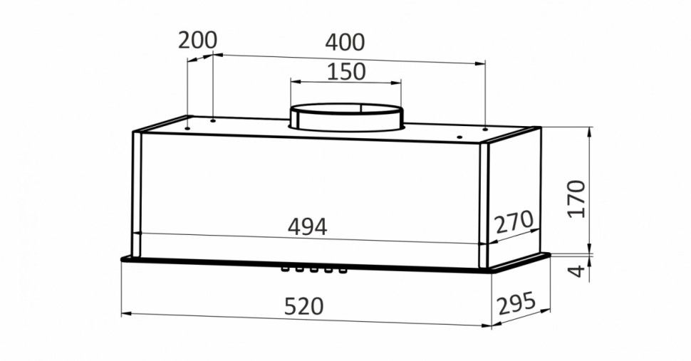 Вытяжка Exiteq дубль