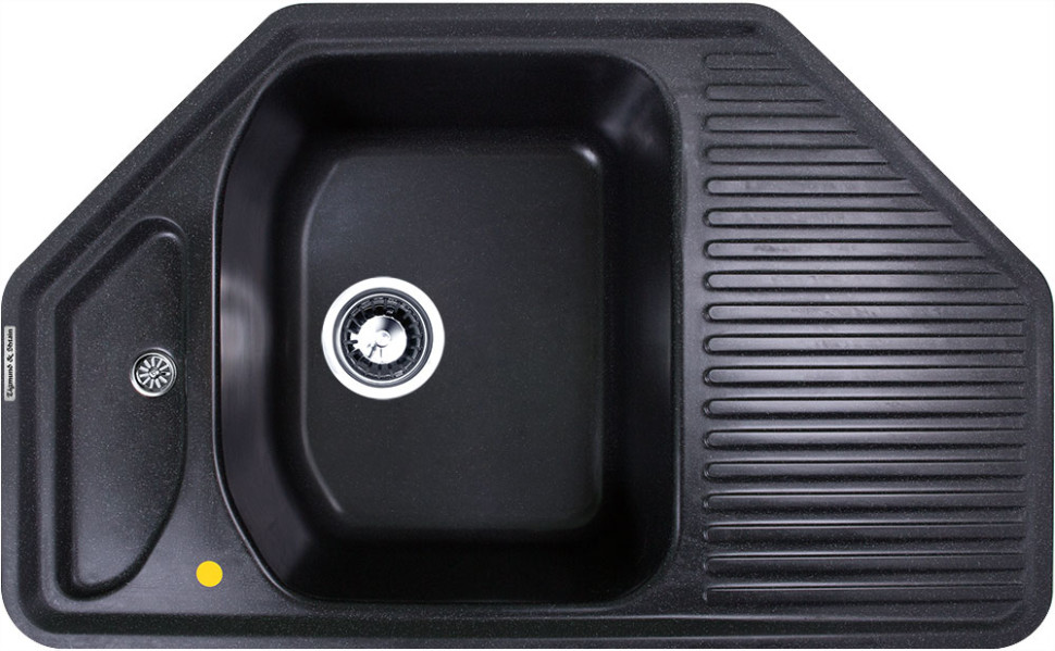 Кухонная мойка Zigmund & Shtain ECKIG 800 (Темная скала)