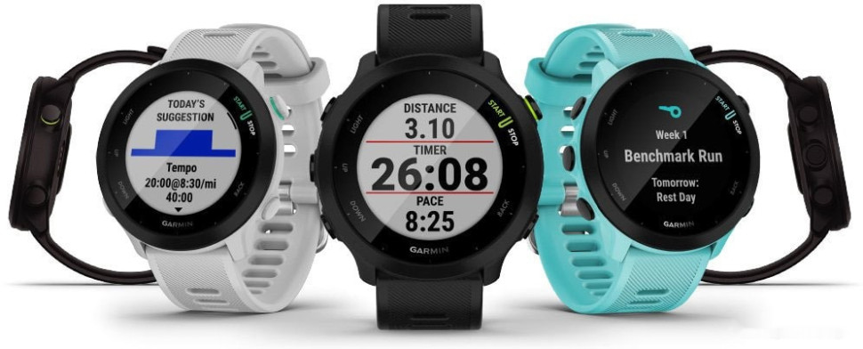 Умные часы Garmin Forerunner 55 (бирюзовый)