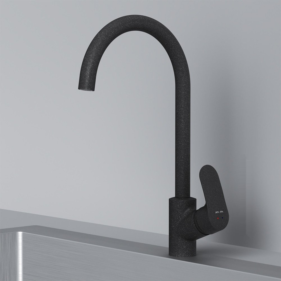 Кухонная мойка Berge BR-5200 + Like F8007122 (черный)