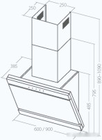Вытяжка AKPO Kastos II 60 WK-9 (белый)