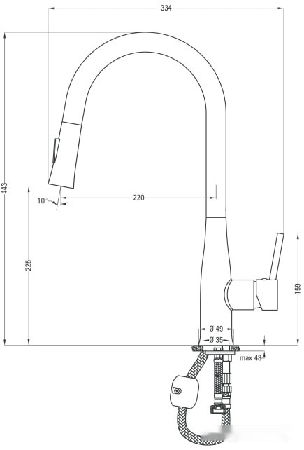 Смеситель Deante Lukrecja BDH B720