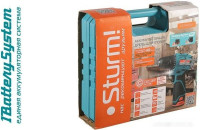 Дрель-шуруповерт Sturm CD1240BLC (с 2-мя АКБ, кейс)