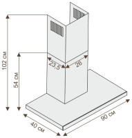 Вытяжка Ciarko TOP 60 Black