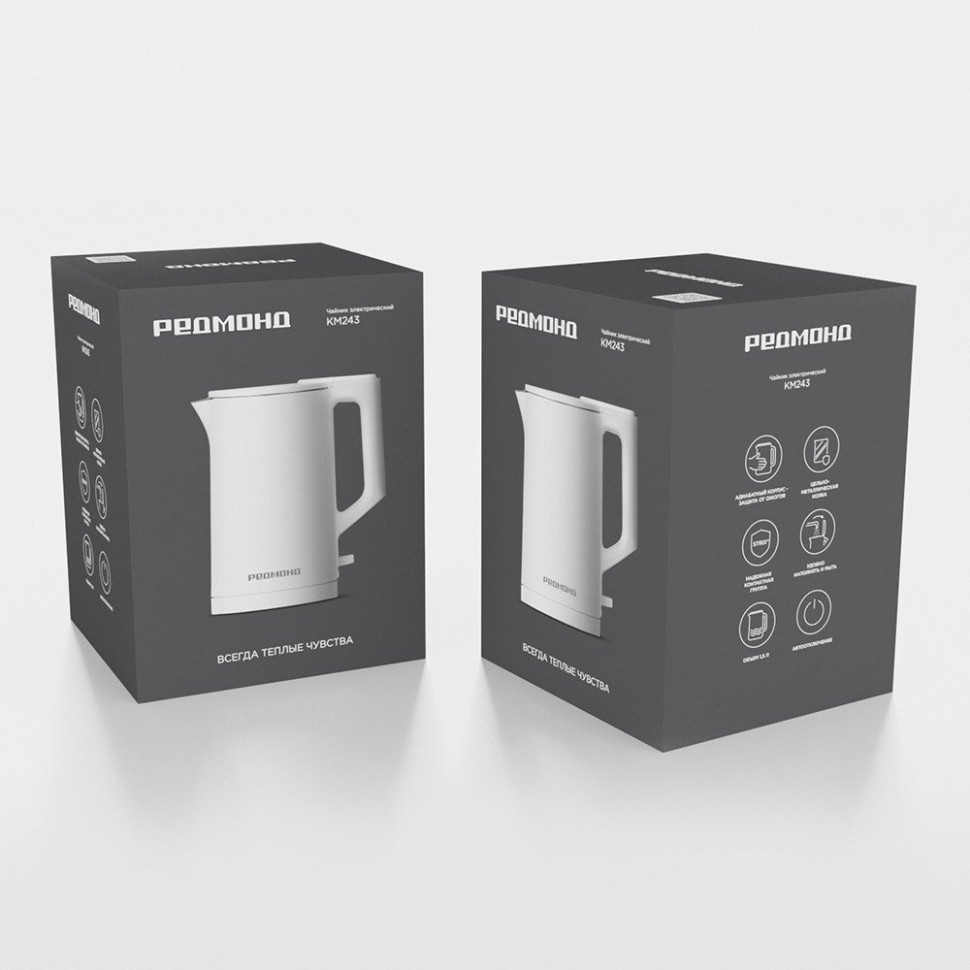 Электрический чайник Redmond KM243 (белый)