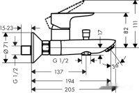 Смеситель Hansgrohe Talis E 71740000 (хром)