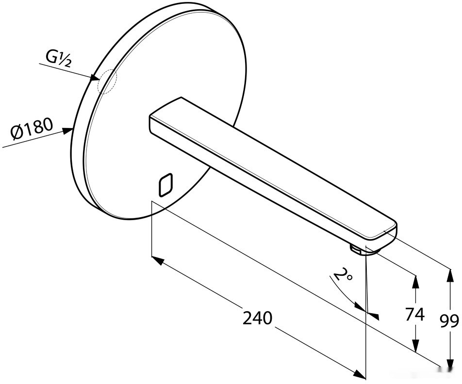 Смеситель Kludi Zenta 3840305
