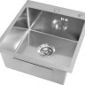 Кухонная мойка Basic CL DS Decor 45x50 (сатин, коландер, дозатор)