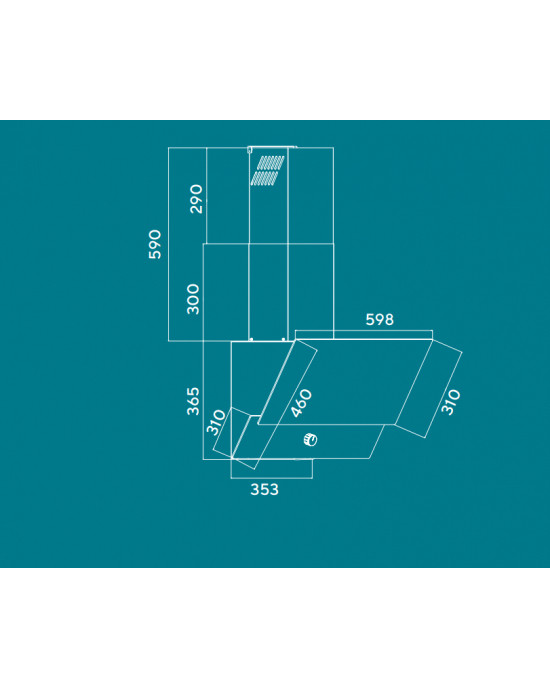 Вытяжка Schtoff Valencia 60 (белый)