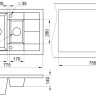 Кухонная мойка Granula 7802 (Шварц)