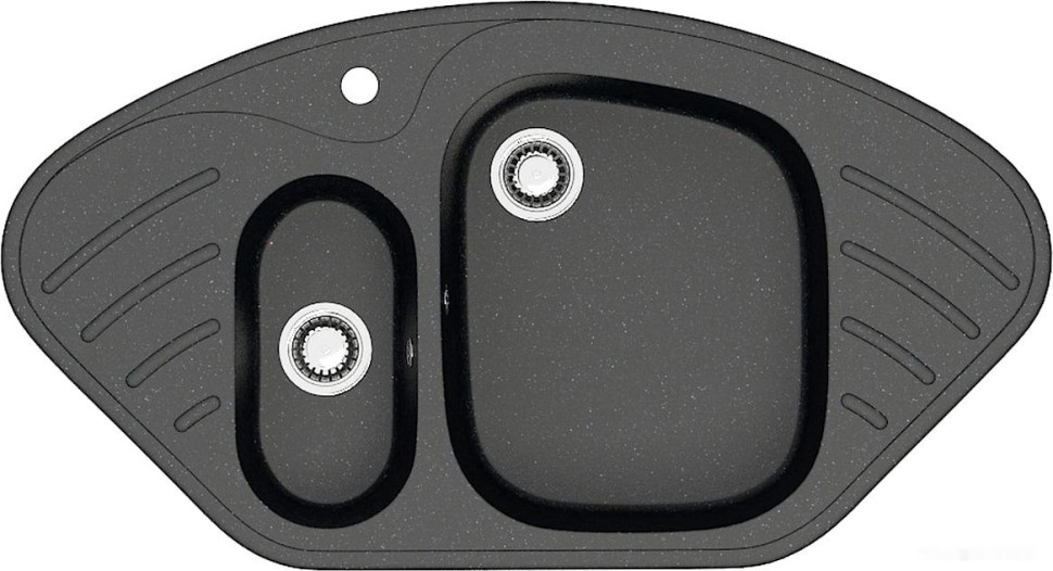 Кухонная мойка Berge BR-9550 (черный матовый)