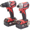 Набор электроинструмента Milwaukee M18 BLCPP2B-402C 4933492836 (шуруповерт, винтоверт, 2 АКБ, кейс)