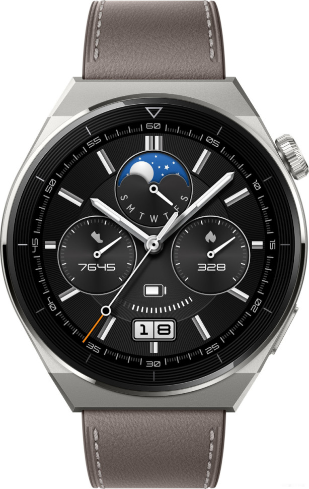 Умные часы Huawei Watch GT 3 Pro Titanium 46 мм (серый)