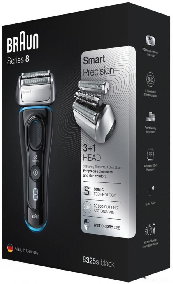 Электробритва мужская Braun Series 8 8325s Wet & Dry