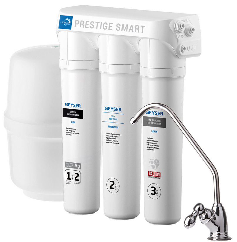 Система обратного осмоса Гейзер Престиж Смарт обратный осмос (бак 12 л)