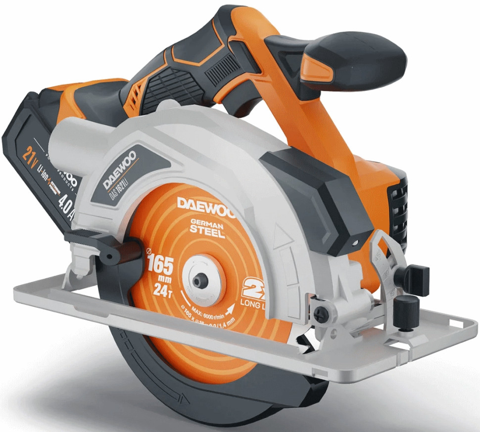 Дисковая (циркулярная) пила Daewoo Power DAS 1621Li Set (с 1-им АКБ)