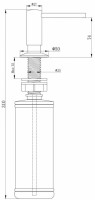 Дозатор для моющего средства Paulmark Decus D004-BG (брашированное золото)