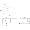 Кухонная мойка AquaSanita LUNA LUN 101NL