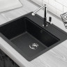 Кухонная мойка Berge BR-5750 + Like F8007122 (черный)