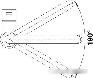 Смеситель Blanco Candor-S 523121 (нержавеющая сталь)