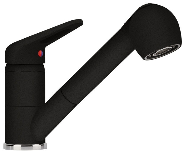 Смеситель Franke Novara Plus оникс (с выдвижным шлангом)