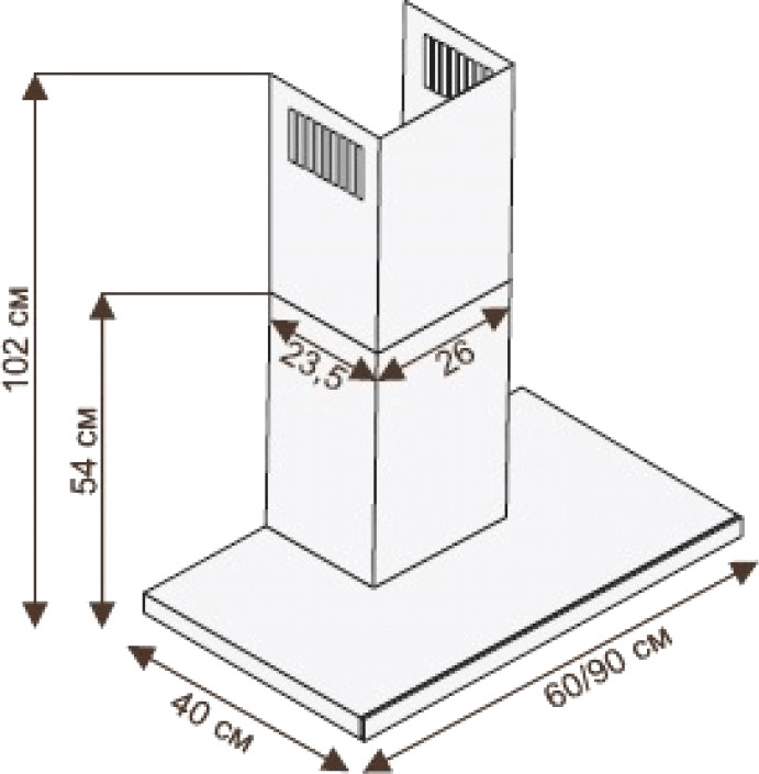 Вытяжка Ciarko Top 60 White
