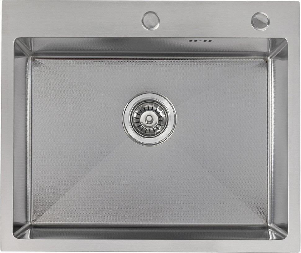 Кухонная мойка Basic CL DS Decor 60x50 (сатин, коландер, дозатор)