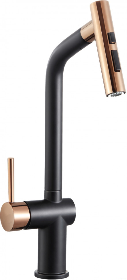 Смеситель Zorg ZRN 980128 (gunblack gold rosy)