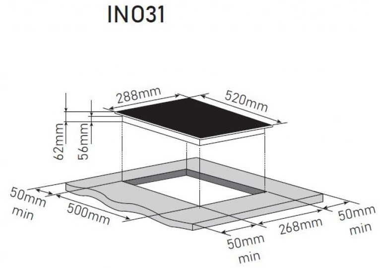 Варочная панель Zorg INO31 white