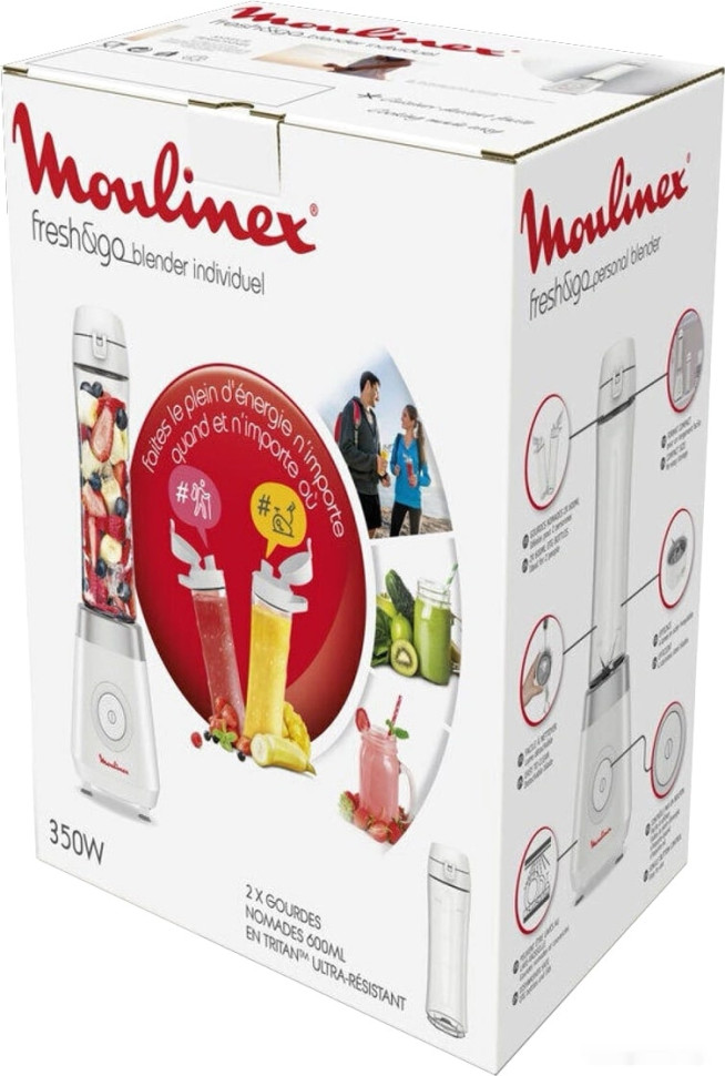 Блендер Moulinex Fresh&Go LM1KJ110