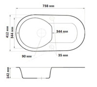 Кухонная мойка БелЭворс Rondo (Beige)
