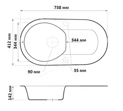 Кухонная мойка БелЭворс Rondo (Beige)