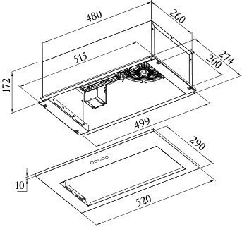 Вытяжка ZUGEL ZHI525B