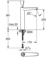 Смеситель Grohe Eurodisc joy 23428000 для раковины
