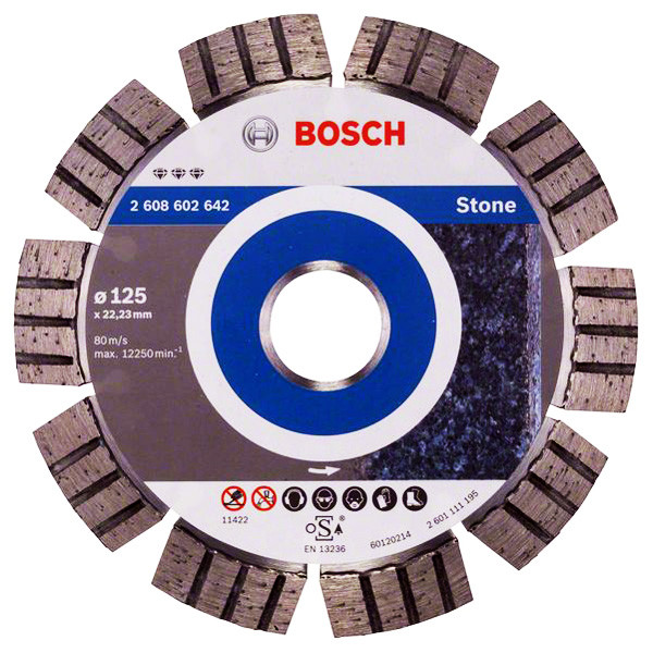 Круг отрезной  Bosch Best for Stone 125 мм 1шт.