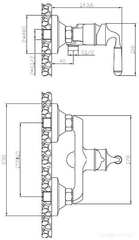 Смеситель ESKO Prague PG 80