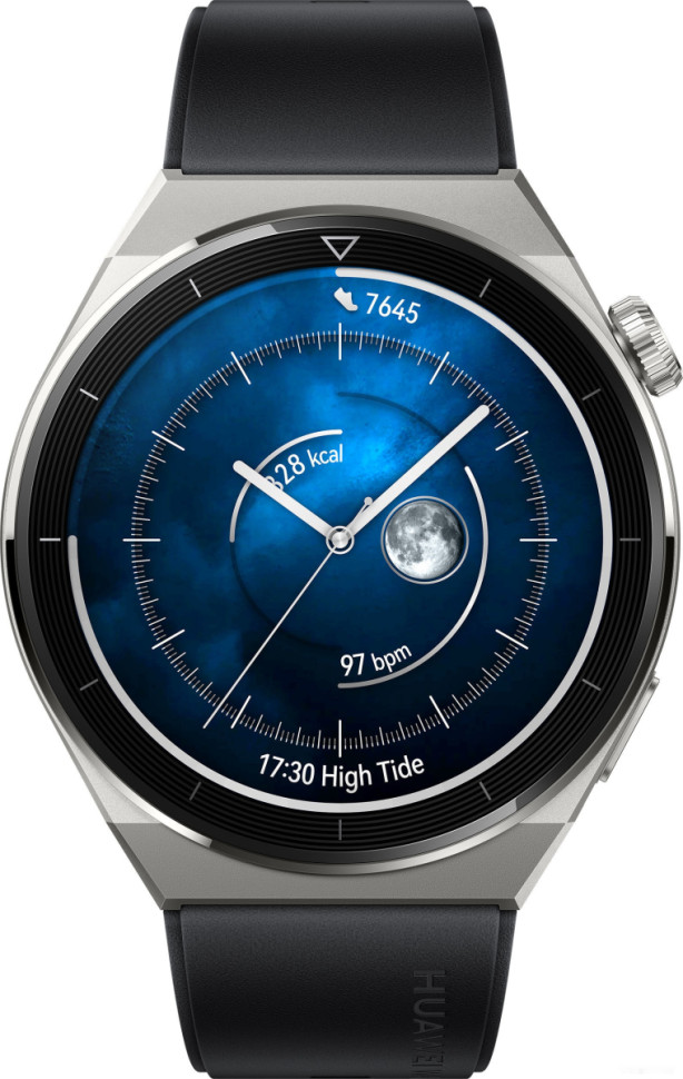Умные часы Huawei Watch GT 3 Pro Titanium 46 мм (серый/черный)