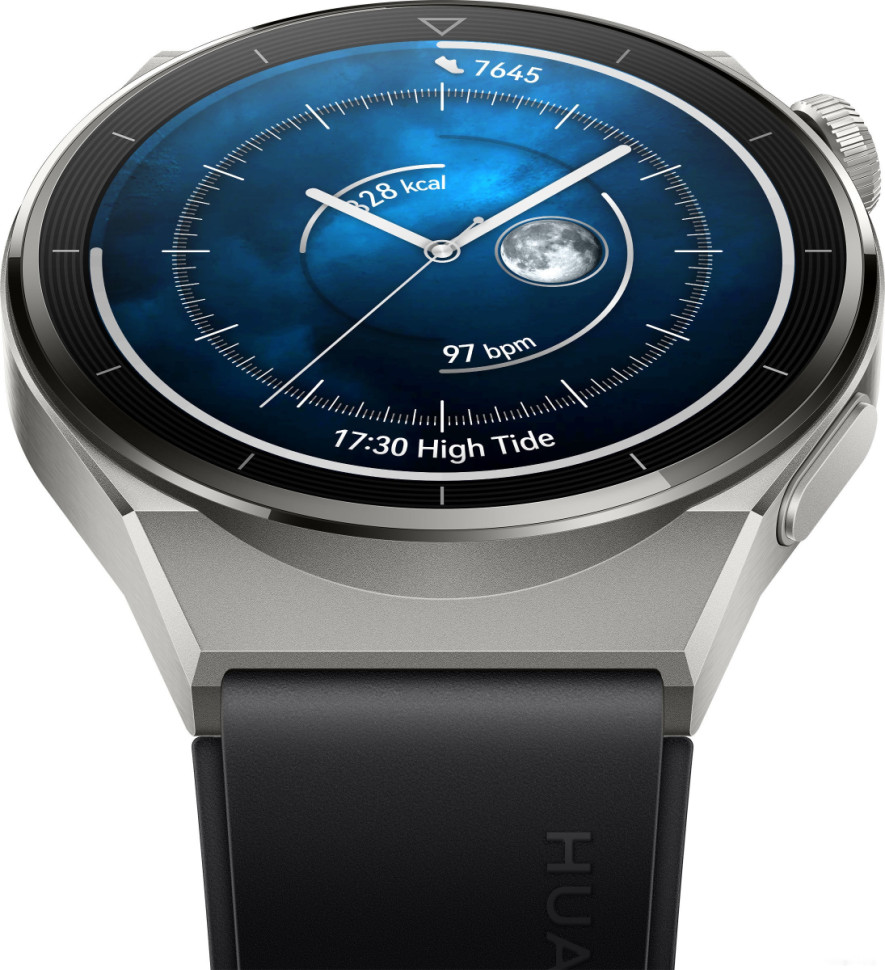 Умные часы Huawei Watch GT 3 Pro Titanium 46 мм (серый/черный)