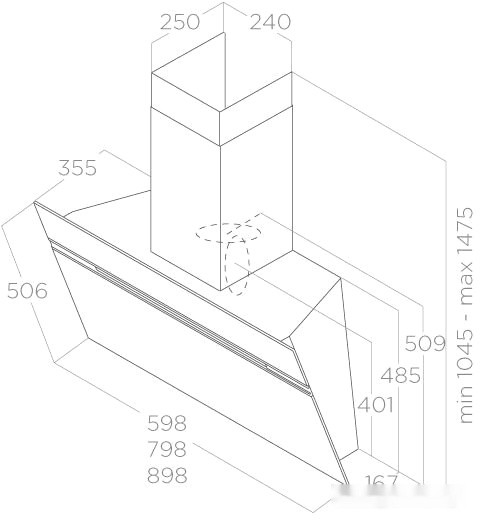 Вытяжка Elica Stripe WH/A/90/LX PRF0100995C