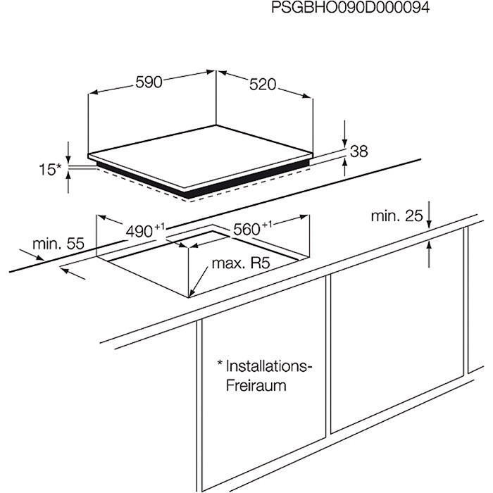 Варочная панель Electrolux EHF6241FOK