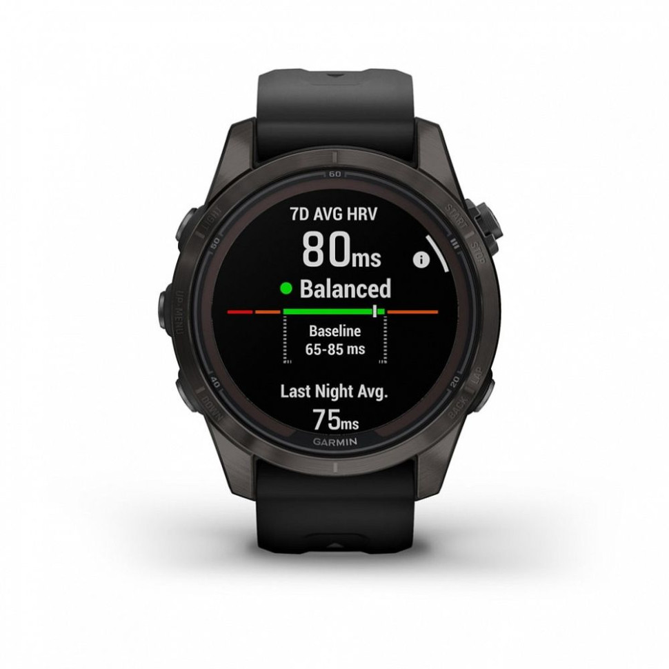 Умные часы Garmin Fenix 7S Pro Solar (серебро/графит)