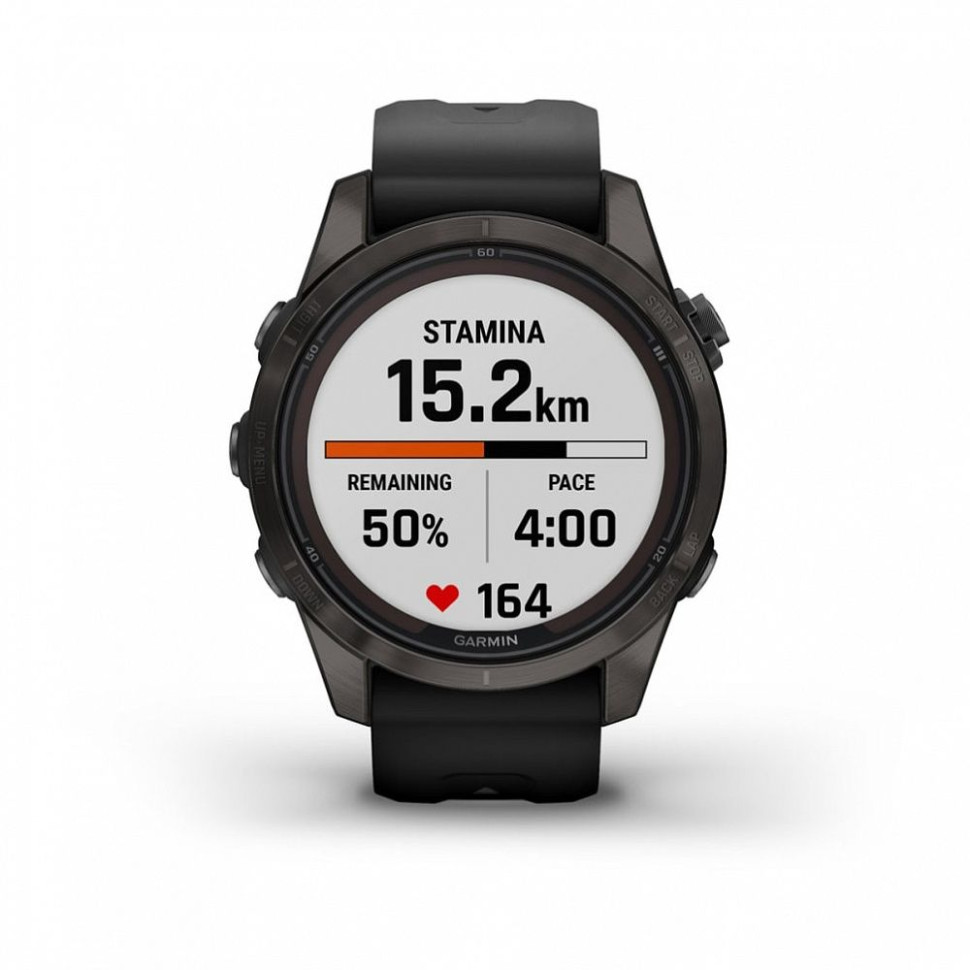 Умные часы Garmin Fenix 7S Pro Solar (серебро/графит)