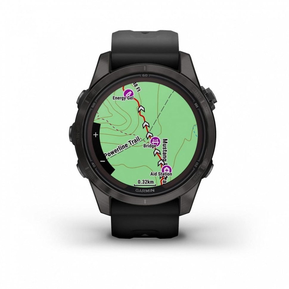 Умные часы Garmin Fenix 7S Pro Solar (серебро/графит)