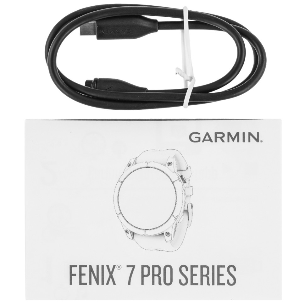 Умные часы Garmin Fenix 7S Pro Solar (серебро/графит)
