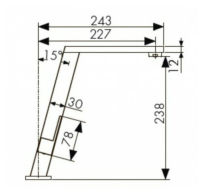Смеситель Kaiser Vico никель 30144-5