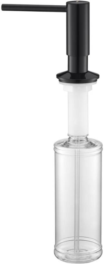 Дозатор для моющего средства Paulmark Decus D004-GB (глянцевый черный)
