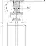 Дозатор для моющего средства Paulmark Decus D004-GB (глянцевый черный)