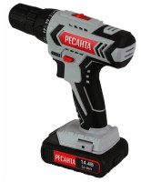 Дрель-шуруповерт Ресанта ДА-14-2ЛК (с 2-мя АКБ, кейс)